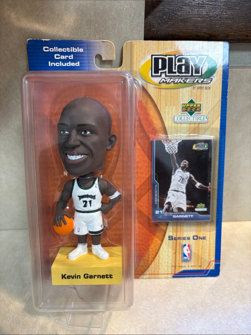 PlayMakers Kevin Garnett Action Figure - White & Black Jersey